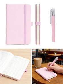 Sổ tay kẻ ô chấm khổ A6, giấy dày, bìa giả da, dùng được cho cả nam và nữ, phù hợp cho du lịch, công việc, học tập, viết lách, quà tặng ngày Quốc khánh Ả Rập Xê Út, quà tặng ngày Nhà giáo, vật phẩm dễ thương, quà tặng Halloween, đồ dùng văn phòng, quà tặng Giáng sinh, đồ trang trí Giáng sinh, quà tặng Mùa Vọng, sổ dán sticker. - Nhiều màu - Xem 5