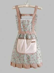 3件套女士围裙，易擦拭厨房围裙，新款时尚公主风烹饪围裙（颜色可能因批次不同而有所差异，但质量保持不变） - 彩色 - 查看 14