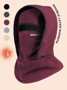 1pc Unisex Winter Warm Double-Layer Balaclava, 3-In-1 Multifunctional Men's Hat With Face Mask, Windproof Insulated Neck Warmer, Lightweight Breathable, Suitable For Skiing, Cycling And Outdoor Activities - Multicolor - View 8