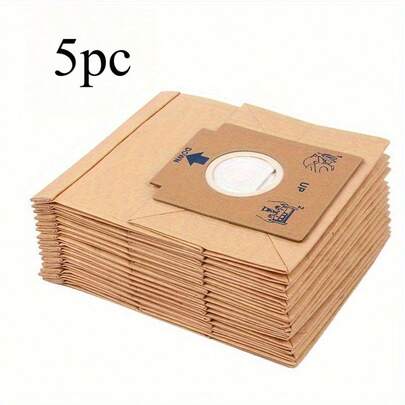 5pcs Vacuum Bags Suitable For Models Z1480, ZC1120R And ZMO1510. Hypoallergenic And Disposable Design, Equipped With High-Capacity HEPA Filter, Compatible With Ultraone And Ergorapido Series