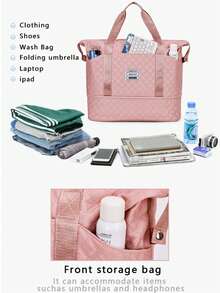 2026 New Travel Bag Set: Stylish, Large Capacity, Packs As You Like, Dry And Wet Separation, Sturdy And Durable, Perfect For Daily Commutes, Fitness, Travel, And Casual Outfits. A Must-Have! - Grey - View 9