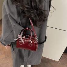 Cross-Border Chic And Simple Women's Bags From The 2026 Spring Collection - Vintage And Elegant Bags - Burgundy - View 7