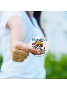 500 Sets 2.25 Inch 58mm Pin Back Button Parts For Button Maker Machine, DIY Round Button Badge Parts, Set Includes Metal Top, Plastic/Metal Button, Clear Film, And Blank Paper For Gifts Presents - White - View 1