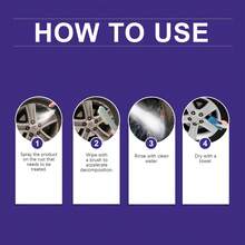 JAYSUING Removedor de Óxido Multifuncional 50ml - Restauración de Brillo y Renovación, Pulido Profesional y Mantenimiento, Desoxida Rines, Griferías y Acero Inoxidable - Púrpura - Ver 9