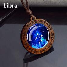 1PC Zodiac Constellation Pendant Necklace Men's Astrology Charm Gift For Birthday Valentine's Day And Special Occasions - style - View 17
