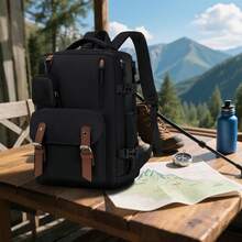 Carry On Backpack,Lightweight Travel Backpack | Computer Bookbag For School Work Women Men Girls Boys College Airplane - Black Brown - View 7