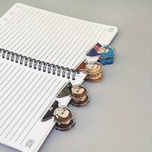 1pc/4pcs Musician Sheet Music Clips Acrylic Mini Clips For Music Lovers, Essential Mini Sheet Music Holders For Classical Musicians. Cute Musical Note Stationery With Mozart And Schubert Designs. Transparent Sheet Music Clips, Piano And Guitar Score