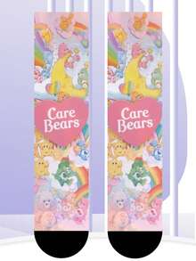 CARE BEARS 爱心熊 1 双装 女士爱心熊四季个性化袜子，360° 数码印花，图案包括趣味十足的快乐熊、许愿熊、心形快乐熊、天使熊、暴躁熊等长袜，时尚简约，适合日常穿着，也是毕业季和生日送给情侣的理想礼物。 - 彩色 - 查看 5