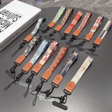 2026新年情人节复古手机挂绳，轻奢真皮耳机挂绳，高级颈链宽版防盗防丢无颈挂带，适合妈妈们 - 彩色 - 查看 12