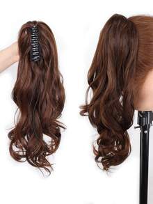 Ponytail Extension Synthetic Wigs Claw Clip In Curly Wavy Ponytail Hair A Ponytail With Half Tied Hair Suitable For Women's Daily Wear And Gatherings Elegant Hair Claws Women Hair Accessories Casual Hair Clips - Multicolor - View 13