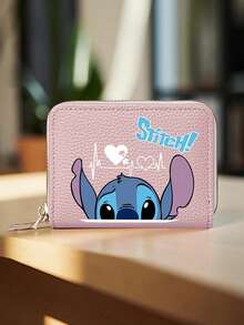 1pc Stitching Print Dual Zipper Wallet, Short Coin Purse With Card Slots, Large Capacity Credit Card Holder And Coin Pocket, Multiple Colors Available, Casual & Versatile, Suitable For Teenagers, Women, Students, Unisex, Essential For Travel And Back To School, Travel Accessory - Multicolor - View 6