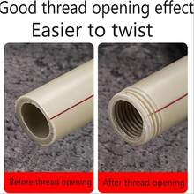 2pcs 1/2", 3/4", 1" Pipe Threading Tool Set, Dual-Function PVC Pipe Threader For Home Repair - Multicolor - View 5