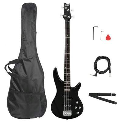 Glarry GIB 44 Right Handed 4 String Bass Guitar With Bag School Band