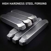 Square/Round Textured Punch Stamp Tools - DIY Jewelry Making Handcraft And Art Punching Kit, 12 Shapes Available