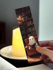 30 piezas Marcapáginas de fantasmas de biblioteca leyendo, fantasmas personalizados, creativos, para marcar páginas de libros, regalos no repetitivos - Multicolor - Ver 8
