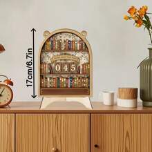 Books Read This Year Counter,How Many Books Have I Read Counter,Reading Track Sign For Home Library Shelf &Table Bookshelf Decor,Book Lover Gifts For Librarian,Reader,Bookish,Teacher,Women - 彩色 - 查看 2