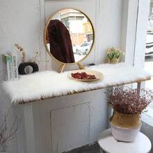 1 件奢华白色仿毛皮梳妆台垫、北欧风格白色蓬松圆形地垫、Ins 风格白色毛茸茸椅垫、装饰地毯、卧室装饰、小地毯、地毯、家居装饰、客厅地毯、客厅小地毯、卧室地毯、客厅家居装饰、户外地毯、可水洗地毯、毛绒地毯、毛茸茸地毯、秋冬地毯、厚实/蓬松 - 白色 - 查看 18