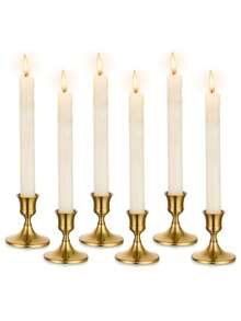 Suporturi de lumânări metalice conice pentru masă (3/6/12 bucăți) - Decor pentru nunți/aniversări/cine, ornamente pentru petreceri de casă și hotel, centre de masă, cadouri ideale pentru sărbători, lumânări excluse - Multicolor - Vizualizare 3