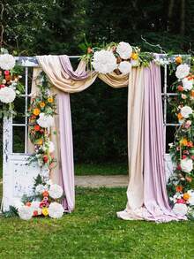 1/10/20pcs White Paper Flower Balls, Wedding Party Decoration Hanging Flower Balls, Bride, Birthday Party Backdrop Decoration Flower Balls, Hanging Flower Balls Paper Fan Lanterns, Suitable For Holidays, Anniversaries, Weddings, Valentine's Day Decorations - Multicolor - View 4