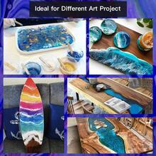 1:1 体积比环氧树脂，高光泽，抗紫外线，快速固化，适用于艺术、珠宝制作、工艺品制作 - 包含树脂和固化剂，DIY珠宝制作，合成树脂材料 - 透明 - 查看 9