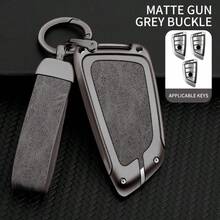 时尚高端锌合金汽车钥匙套，适用于宝马2系、5系、6系、7系、X1、X2、X3、X5、X6等车型，简约钥匙扣，530li、225i、425i、i3、ix3、F20、G20、G30、G05、X7、G11、F15、F16、G01、G02、F48等车型，钥匙链配件 - 彩色 - 查看 7