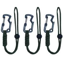 3pcs Multifunctional Anti-Lost Keychain Lanyard - With Wrist Strap Water Bottle Hook, Camping Hiking Cycling Outdoor Gear Accessories, Portable Water Bottle Clip, Suitable For Backpack Water Bottle Umbrella (Durable Braided Rope) - 軍綠色 - 查看 3