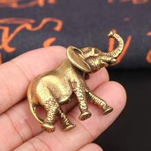 Vintage Style Elephant Statue - Brass Frog Statue - Collectible Brass Animal Statue - Home Decor Indoor Accent - Suitable For Home, Bedroom, Living Room - Charming Desktop Decorative Craft - Creative Design For Sleeping Frog - Multicolor - View 8