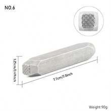 Square/Round Textured Punch Stamp Tools - DIY Jewelry Making Handcraft And Art Punching Kit, 12 Shapes Available