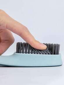 1pc Shoe Cleaning Brush,Shoe Cleaning Brush, Plastic Clothes Scrubbing Brush, Household Cleaning Tool - Màu xanh lam - Xem 4