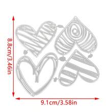 Heart Shaped Frame Metal Cutting Dies, For Greeting Cards Making, DIY Scrapbooking, Cards, Home Decor And Holiday Greetings, Wedding Invitations, Photo Albums Handmade Decoration