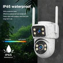 4MP PTZ Wifi Camera Outdoor Dual Lens IP Camera AI Tracking Security Surveillance Camera ONVIF Wireless CCTV Camera - Multicolor - View 5