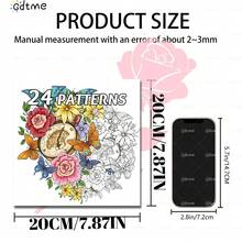 1 Beautiful World Adult Coloring Book, 24 Pages Of Exquisite Floral And Butterfly Patterns, Thick Paper, Pearl Paper Cover, Ideal Gift For Valentine's Day, Women's Day, Birthday, Easter, Back To School, Size: 7.9x7.9 Inches - Multicolor - View 7