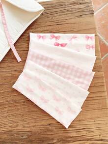 5/1pc Pink Valentine's Day Cute & Sweet Girl Pink Romantic Hairband, Heart & Bow Decor, High Return Rate Hair Accessories For Women Women Headband Elegant Head Scarf Casual Sweatband Fashion Women Bandana - Multicolor - View 4