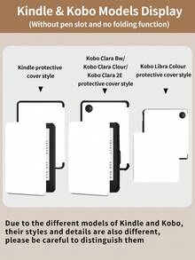 Kingsung 樱花蝴蝶结图案平板电脑保护套，兼容 iPad 9.7/10.2/10.5/10.9/12.9/Pro 11（第十代）、Galaxy Tab S6 Lite 10.4 英寸、Kindle Paperwhite 第十二代（2024 年款）、Kindle 第十一代（2022 年款），克拉拉色，柔软防震保护，智能支架/自动唤醒/睡眠功能 - 彩色 - 查看 11