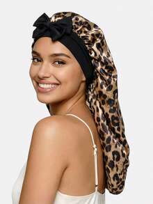 2 piezas de Gorros de seda para protección del cabello, de mujer de varios colores con ribete elástico, para el cuidado diario del cabello