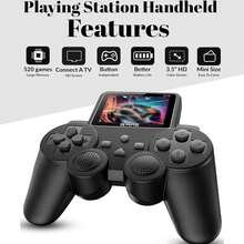 1pc 520-In-1 Retro Handheld Game Console - Controller Game Player, Built-In Classic Arcade Games - Gamepad Game Machine, With AV TV Output Interface - Multicolor - View 5