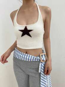 1条美式复古条纹多功能可爱围巾，可作腰带、头巾、颈巾使用，适合所有季节。 - 彩色 - 查看 2