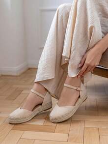 VIKIVIKI SHOES Women's Platform Espadrilles With A Thick, Non-Slip Sole, Y2K Vintage Bohemian Style, Comfortable For Walking, Ideal For Summer, Vacations, The Beach, City Wear, And Everyday Outfits, Perfect For Fresh Looks And Getaways. Estimated Delivery: 1-3 Business Days (Peninsula) - 米色 - 查看 2