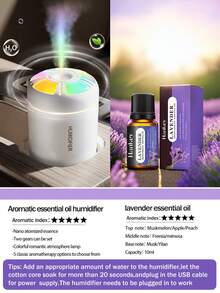 180ml Mini Humidifier & Air Freshener, 2 Modes Super Quiet, Suitable For Car/Home/Office Use, Gift - Cylindrical - View 12