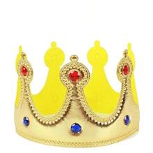 国王角色扮演服装红色斗篷节日化装舞会斗篷和权杖套装，公主王子长袍皇冠天鹅绒斗篷生日派对角色扮演服装 - 多色 - 查看 10