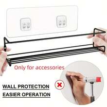 20pcs/10pcs/5pcs Shower Caddy Adhesive Hooks, Waterproof Wall Hooks For Bathroom Storage Baskets, Soap Holders, No Drilling Required - Multicolor - View 4