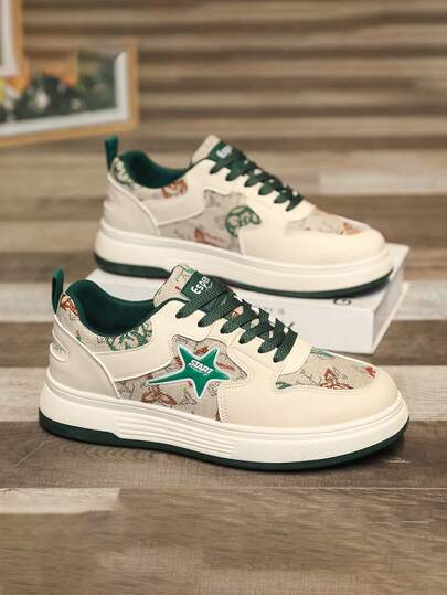 2026 Nuevos tenis casuales de primavera para hombres, zapatillas de skate livianas, cómodas y de suela blanda, con suela antideslizante, aptas para todas las estaciones