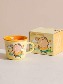 CRAYON SHINCHAN 1个正版蜡笔小新陶瓷马克杯，高品质卡通咖啡杯，可爱创意马克杯，情侣早餐杯，生日和节日礼物 - 彩色 - 查看 9
