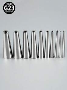 1件装 G23 钛合金凹形扩耳器 耳廓扩张器 专业插入针 穿刺饰品