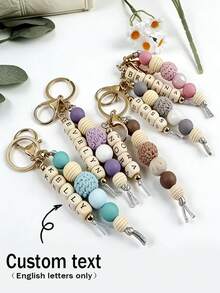 1 pieza Llavero personalizado con nombre, Dije personalizado para bolso, Regalo para días festivos/Día de San Valentín para seres queridos - llavero - Ver 1