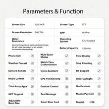 Relógio inteligente com tela de alta definição, unissex, compatível com chamadas Bluetooth, monitoramento de frequência cardíaca, lembretes, controle de música, previsão do tempo, lanterna, pedômetro e calculadora. Ideal para esportes e uma ótima opção de presente. - Multicolorido - Ver 8