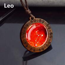 1PC Zodiac Constellation Pendant Necklace Men's Astrology Charm Gift For Birthday Valentine's Day And Special Occasions - style - View 18