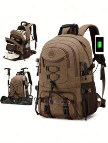 Large Capacity Lightweight Travel Backpack, Business Travel Carry-On Luggage Bag, Hiking Backpack, High School/College Student Backpack, Unisex Multi-Function Backpack - Multicolor - View 1