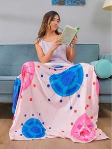 130x170cm Printed Polar TV Blanket - Throw - Sofa Cover - 100%PES Made In Turkey - Hot Pink - View 1