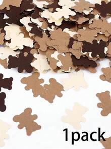 100pcs/Pack Teddy Bear Confetti, Suitable For Gender Reveal Parties, Bear Themed Birthday Parties, Table Scatter Decor, Baby Showers, Birthday Parties, Christmas, Mother's Day, Graduation Ceremonies And More - Multicolor - View 12